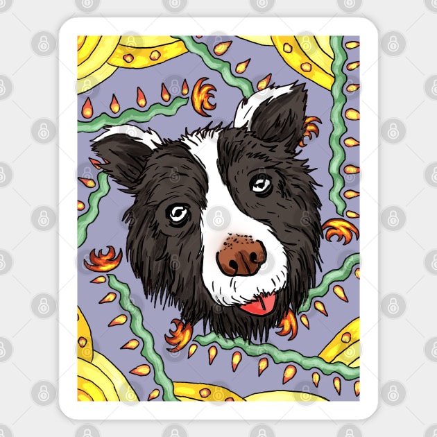 Boop the Snoot Border Collie Sticker by Moonwing